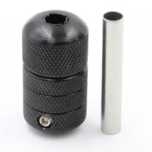 25 мм авто-замок татуировки ручка из алюминиевого сплава ручки с задней стволом и набор Винт питания для татуировки машины