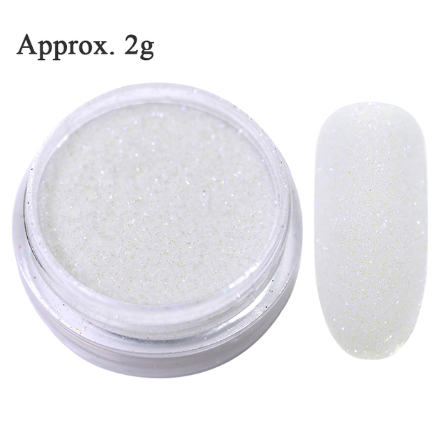 Nail Powder Glitter Sugar Sparkling Dust Hair Wool Pigment Shinning Nail Art Decoration Tips Gradient Crhome