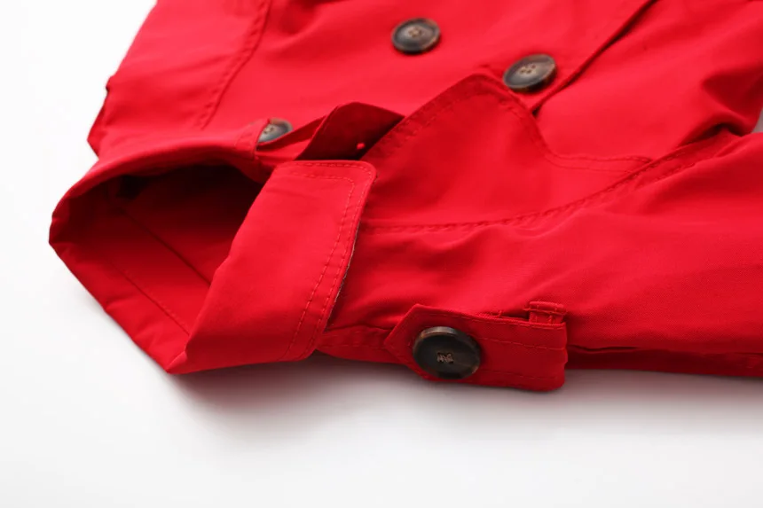 Boy's Casual Trench Coat Spring & Fall Girl's Jacket Medium Length Top Children's British Windbreaker Outerwear X57