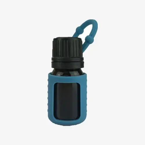 A 5ML Random Color Защитный силиконовый чехол для бутылки с эфирным маслом, защитный чехол для бутылки с эфирным маслом, чехол для хранения - Цвет: A 5ML Random Color