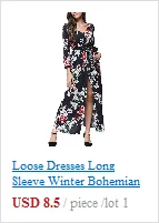 Страусиное платье с длинным рукавом пляжное винтажное Макси бархатное платье Бохо повседневное туника с v-образным вырезом Повседневное платье размера плюс 1023