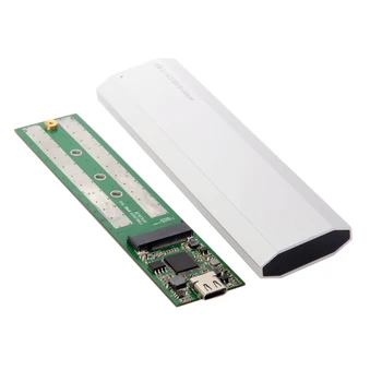 

USB-C USB 3.1 3.0 Type-C 10Gbps to Nvme M-key M.2 NGFF PCI-E 2 Lane SSD Enclosure