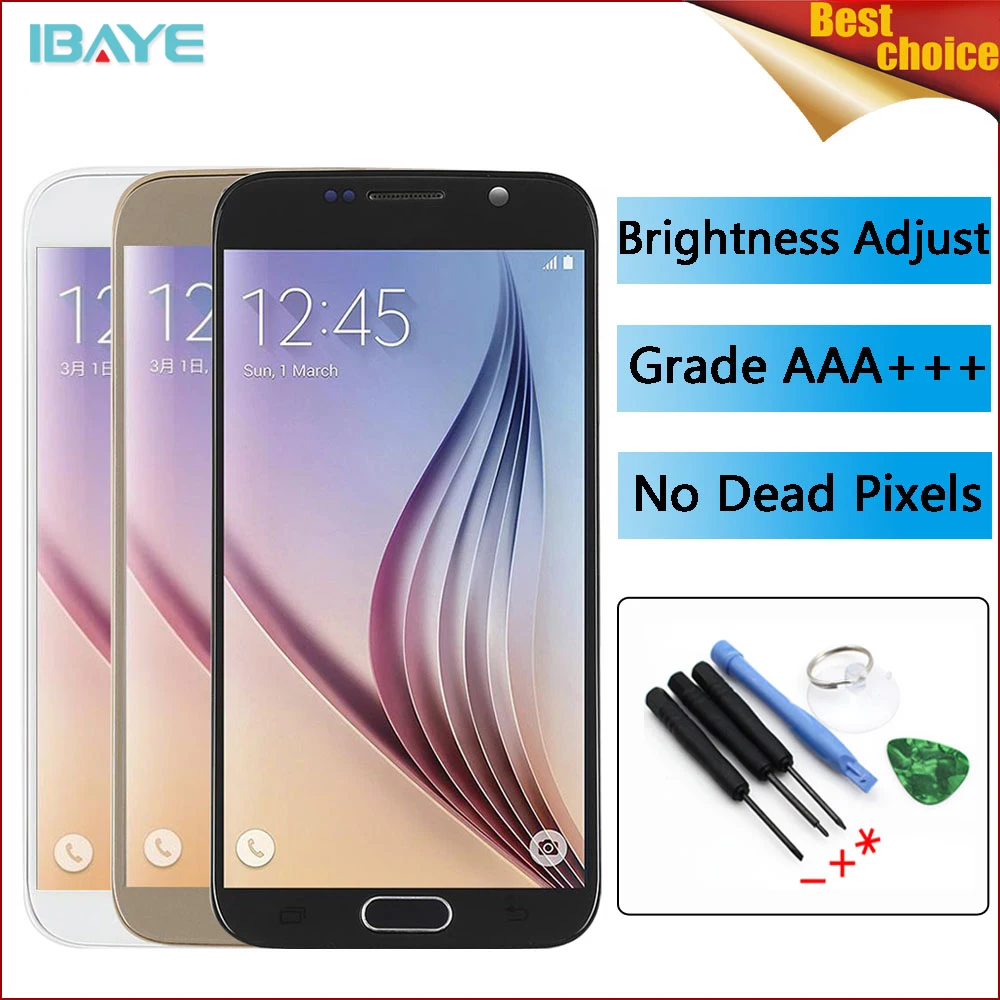 

G920 lcd for SAMSUNG GALAXY S6 LCD G920 G920F LCD Display Touch Screen Digitizerg920f lcd For Samsung S6 display