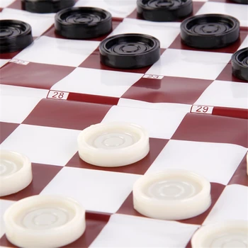 

New International Checkers Standard Competition for Plastic Chess Game 100 Lattice Checkers 3.5cm