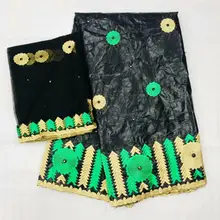 Базен riche getzner африканская ткань Базен riche getzner парча ткань зеленая кружевная ткань желе головной убор для женщин scarf7yard/комплект