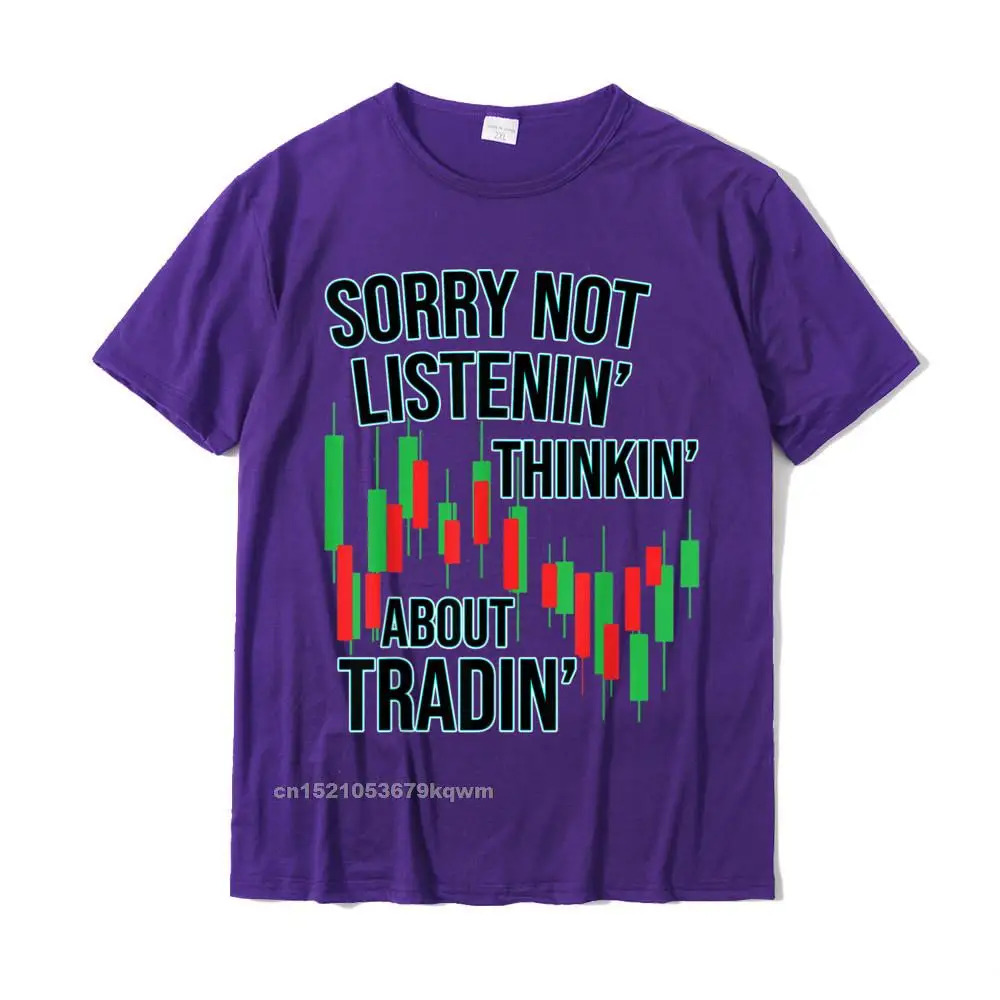 Family T-Shirt for Male Normal Summer Autumn Tops Shirts Short Sleeve Funny comfortable T Shirt O-Neck 100% Cotton Funny Day Trading Quote Stock Market Gifts T-Shirt__4312 purple
