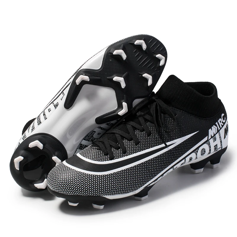 Men Soccer Shoes Cleats High Ankle Football Shoes Long Spikes Outdoor Traing Boots for Men Shoes Soccer Cleats Sneakers Men