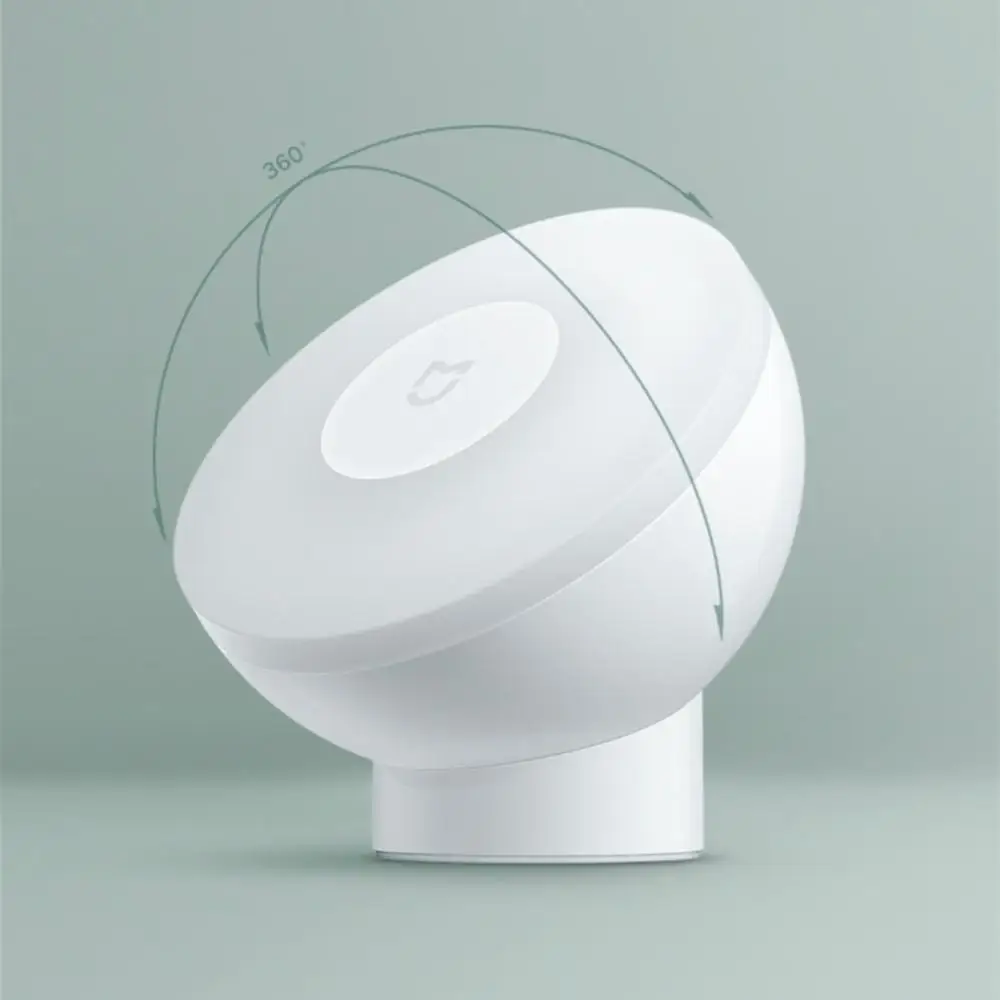 Новый Xiaomi Mijia светодиодный индукционный Ночной светильник 2 лампы Регулируемая
