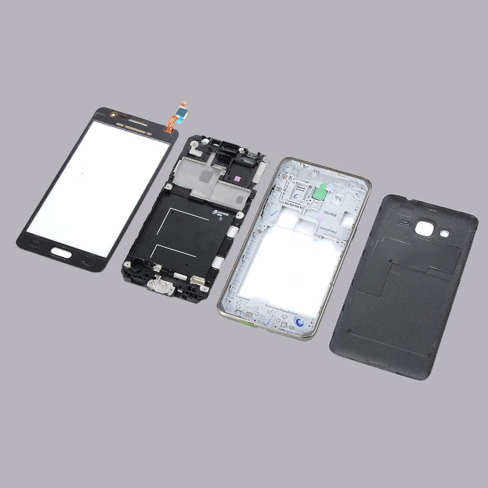 Корпус для samsung Galaxy Grand Prime G531 G531H G531F ЖК-экран+ передняя средняя рамка+ задняя крышка батареи+ кнопка для дома