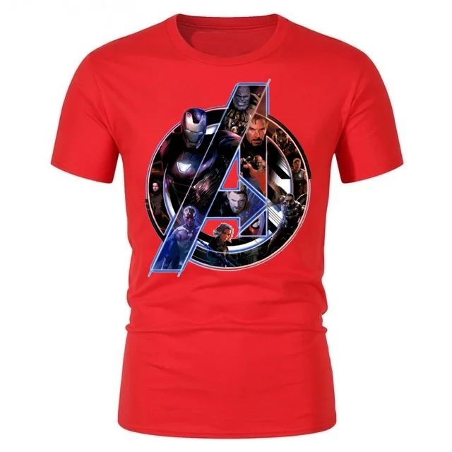 

Men Marvel t-shirt Avengers 3 Superhero League tshirt Heal The World Strength men's t shirts youth hiphop short sleeve Tops Tee