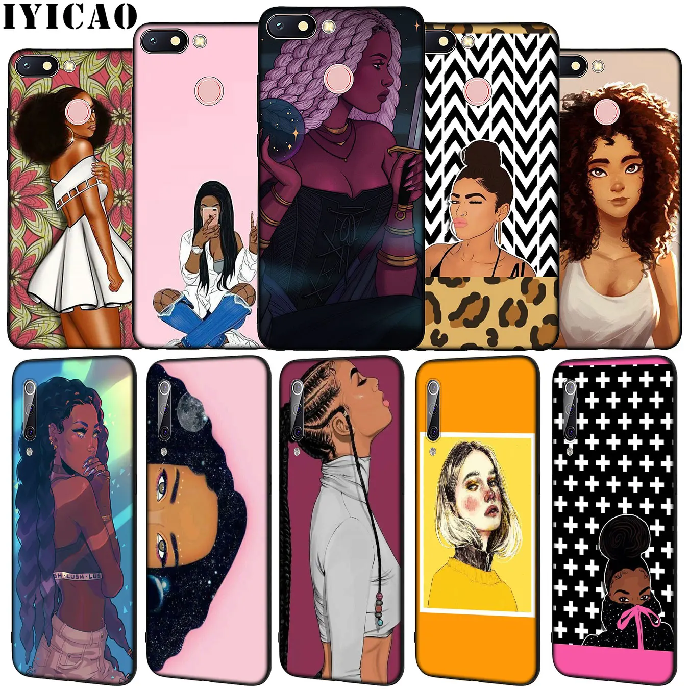 IYICAO beautiful girl japanese geisha Soft Silicone Phone Case for Xiaomi Redmi Note 8 8T 8A 7 7A 6 6A 5 5A GO S2 K30 K20 Pro | Мобильные