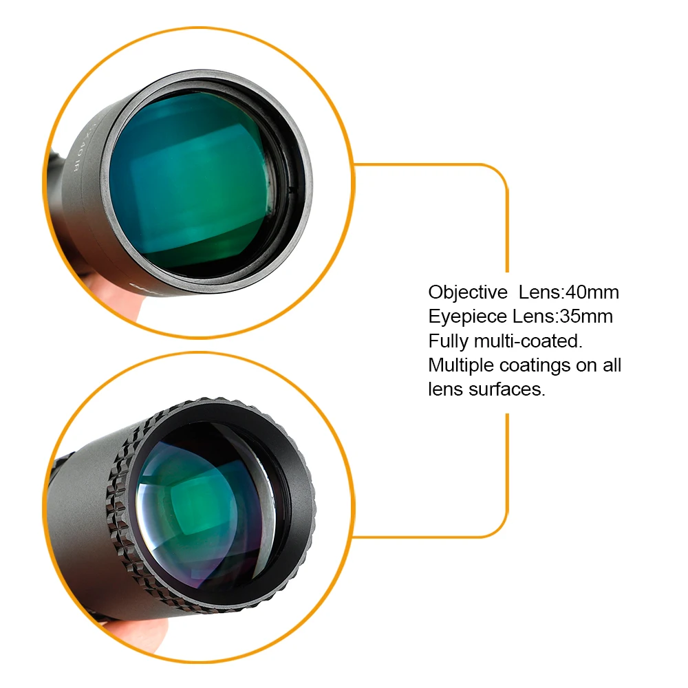 Ohhunt Охота LR 2,5-12,5X40 ИК прицел Mil Dot Red Lighting оптические прицелы стекло Выгравированная сетка башни W/замок высоты