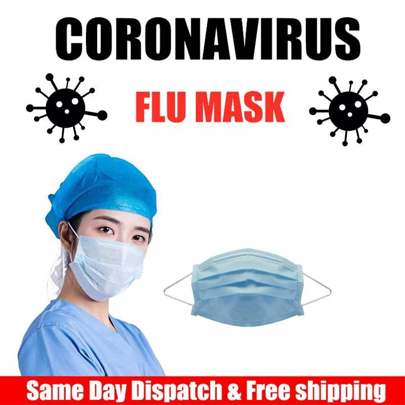 

50pcs high quality 3layers Activated bamboo carbon prevent formaldehyde bad smell Bacteria proof face mouth mask