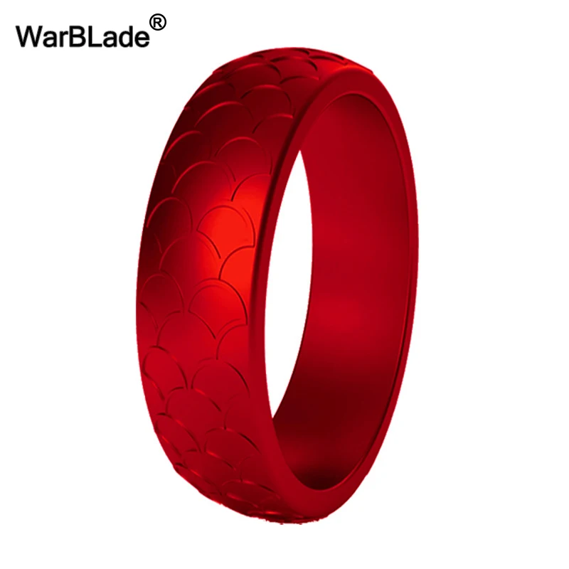 WBL 12pcs/lot 5.7mm Women Silicone Rings Food Grade FDA Silicone Finger Ring Hypoallergenic Flexible Women Wedding Rubber Bands 5