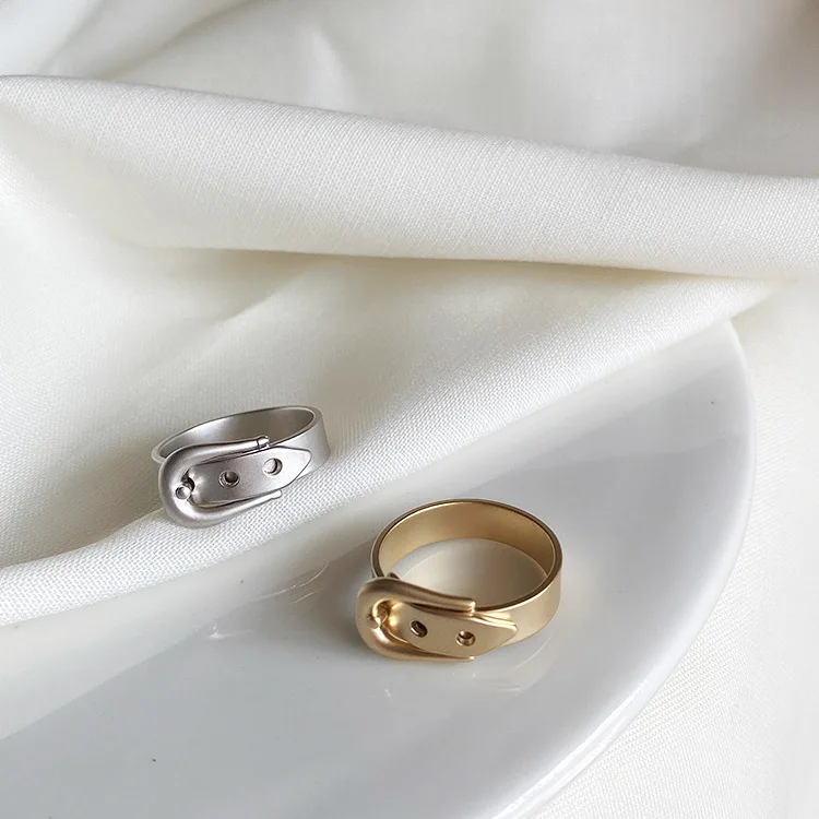 Корейский Новый Дизайн шикарное простое металлическое золото индивидуальный