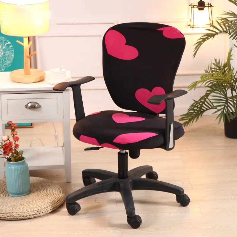 

Office Chair Cover Spandex Plaid Computer Seat Protector Para Sillas Stretch Seat Case 2 Pieces Set Removable and Washable QP2