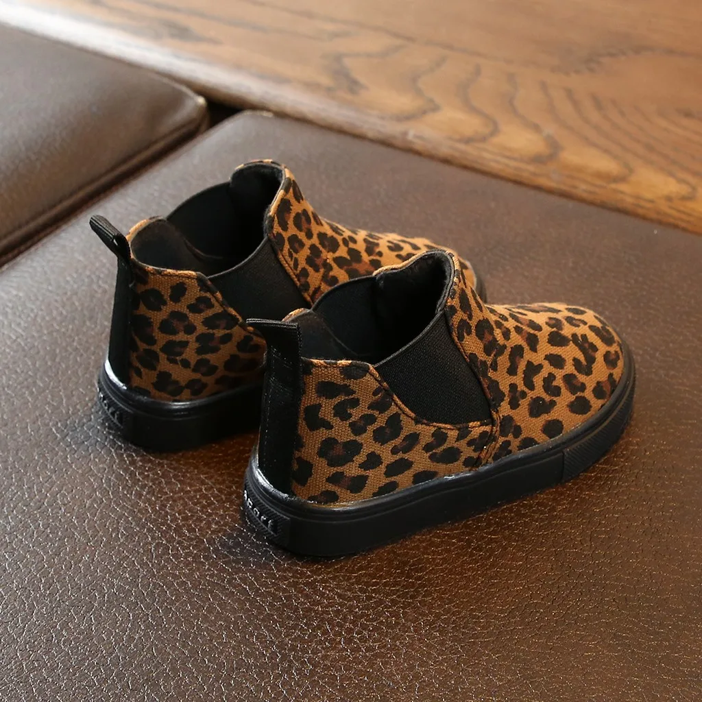 Детская спортивная обувь; Chaussure Enfant; обувь для мальчиков и девочек; Новинка; сезон осень-весна; леопардовые детские кроссовки; дышащие детские кроссовки на плоской подошве; 1028