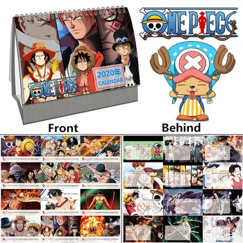 

2020 Anime ONE PIECE Desk Calendar Luffy Roronoa Zoro Cartoon Calendars Daily Schedule Planner 2019.01~2019.12