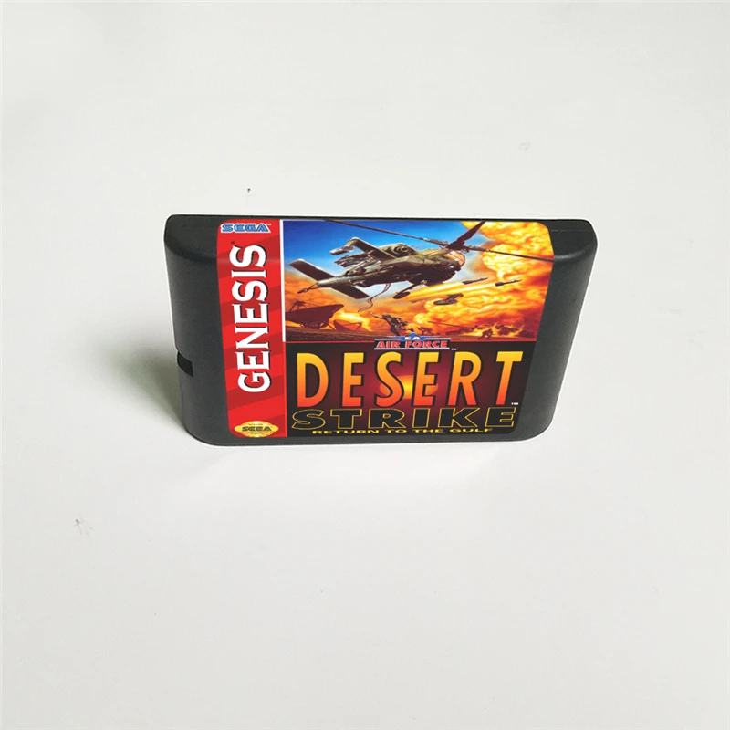 Пустыня Strike-Крышка США с розничной коробкой 16 бит MD игровая карта для Sega megadrive Genesis игровая консоль