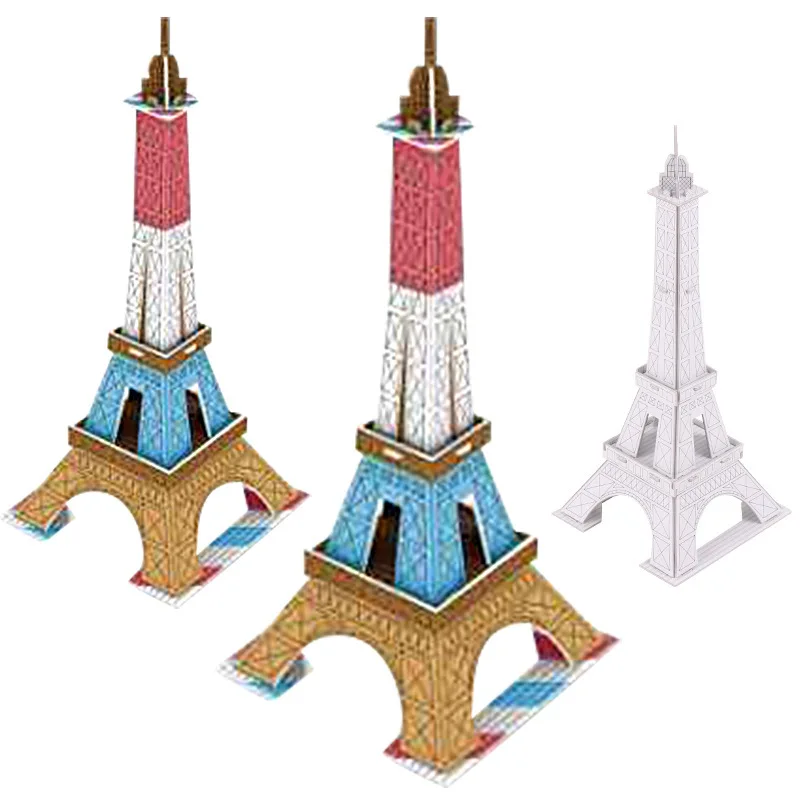 Железная башня стерео 3D головоломки DIY Mizue карандаш ручной сборки Модель-бумага для граффити лист детская игрушка