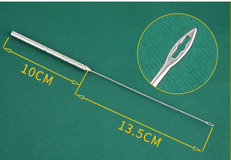 Guia de Punção da Agulha Tecido da Pele Talha de Elevação Guia de Punção com Agulha Facial-fio Lifting Guia Agulha Beleza Plástica Surger 14 Instrumentos p pálpebra