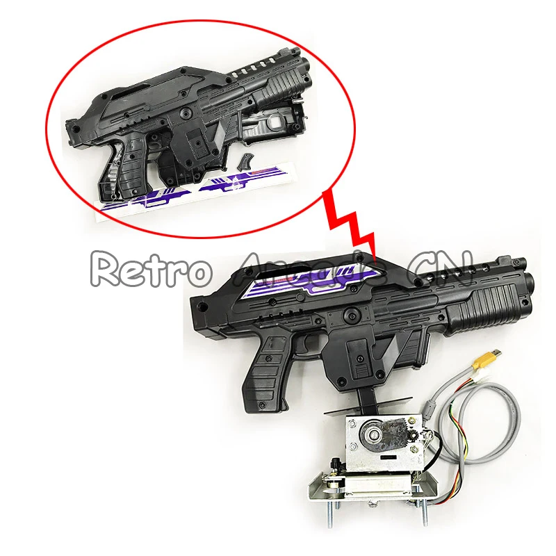 Peças de fliperama kit de arma de alienígena/perda/casa dos mortos 4/vamos  ir selva, pistola dupla de tiro/laser, arma de vídeo de jogo para crianças  - AliExpress