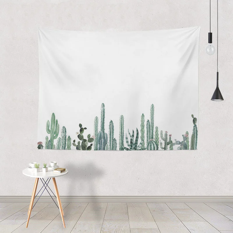 Тропические растения гобелены цветок стены висит свадебное Главная Гостиная украшения аксессуары кактус Одеяло коврики для йоги ручной