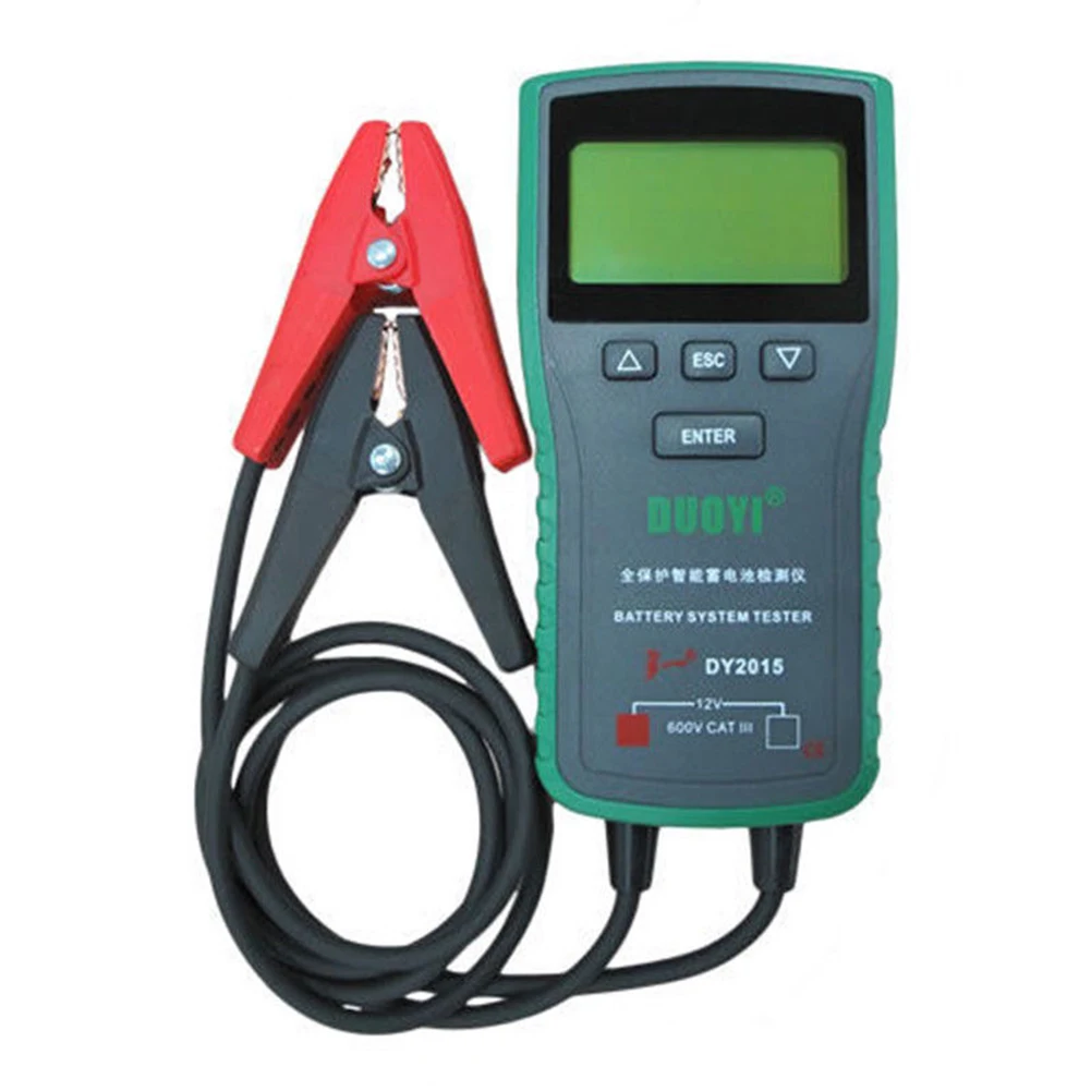 

Car Lead-acid Battery Tester Electronic System Capacity Load Portable Charge Max