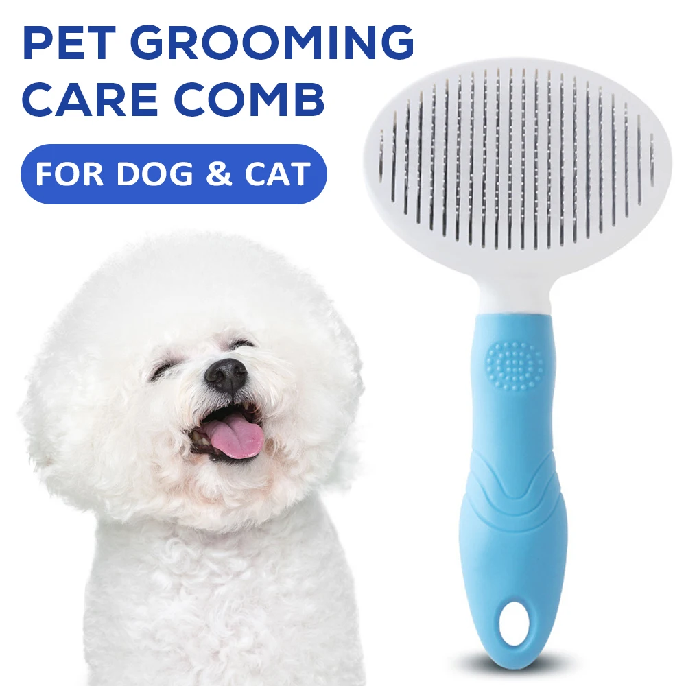 Cleaning Flea Pet Pin Brush For Dog Cat Removes Undercoat Tangled