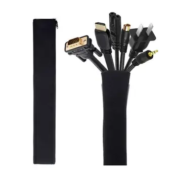 

Cable Management Sleeve Cords Organizer Wire Protector Office Computer Cable Management Cover Sorting Storage Wrap Cover
