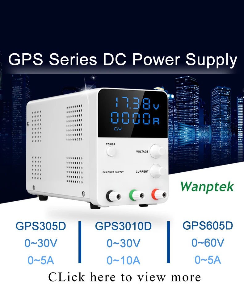 Wanptek Регулируемый источник питания постоянного тока GPS3010D переменный 30V10A трансформатор, регулятор напряжения цифровой переключатель лабораторный блок питания