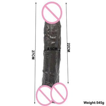 27*4.5CM Super Huge Long  Dildos Strapon Giant Realistic Dildo Anal Butt with Suction Cup Big Soft Penis Sex Toy For Women 2