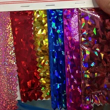 Лазерная красочная твердая Чистая Бронзовая ткань, сценическая одежда ткань украшения ювелирных изделий