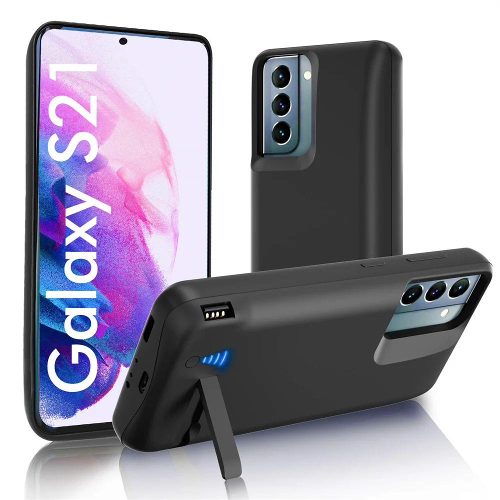 External Battery Charger Case For Samsung Galaxy S21 Ultra S21 Plus Charging Case Portable Mobile Phones Powerbank Charger Cover