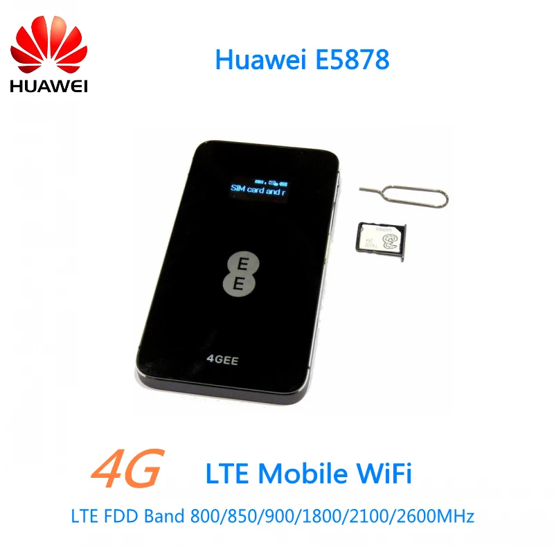 Б/у разблокированный huawei E5878s-32 4g lte wifi роутер E5878 lte 4g Роутер 150m FDD 4g lte MiFi мобильный роутер wifi портативный карманный