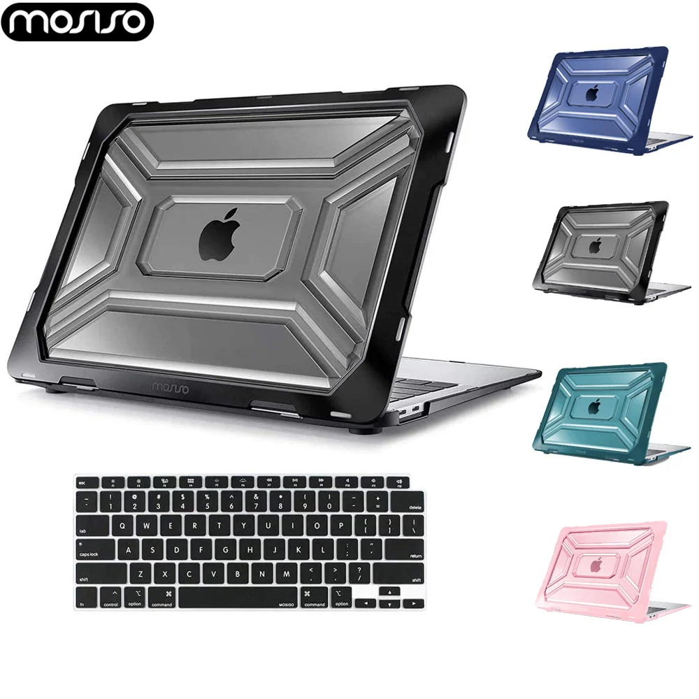 Mosiso-capa para Laptop com Proteção Tpu e Tampa do Teclado Capa Dura para Macbook Air 13 A2337 m1 A2179 Pro 13 A2338 m1 A2289 A2251 2023
