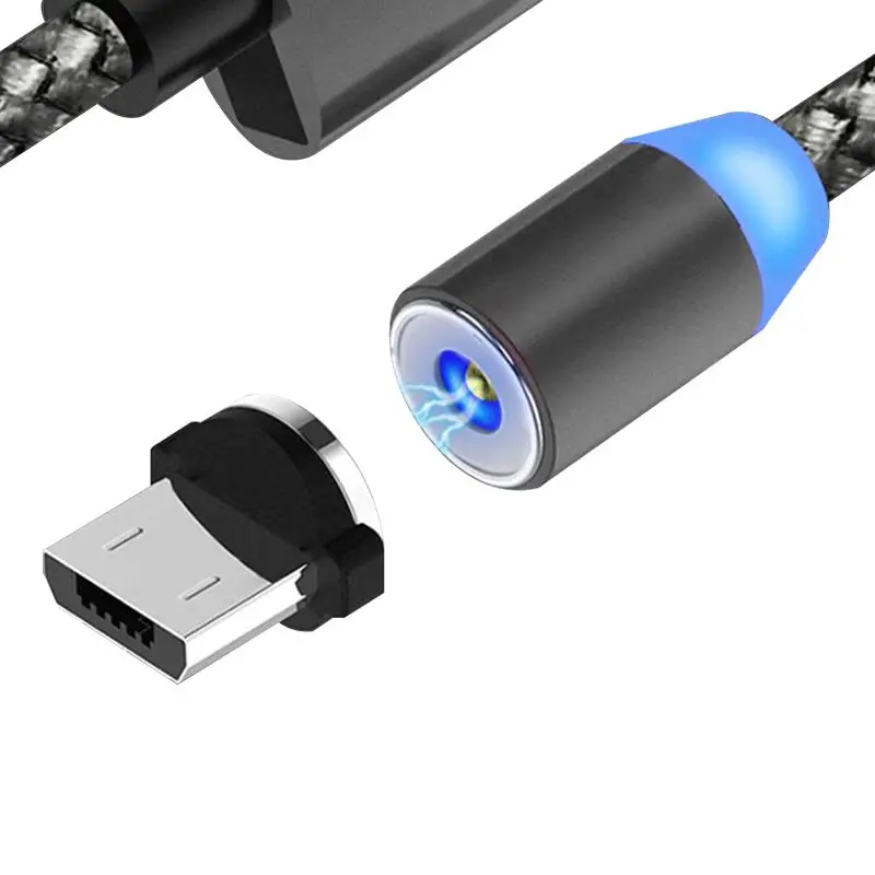 

Moutic Usb Micro USB Cable For Sumsung xiaomi 3A Fast Charging LED LightData Sync Magnetic Cable For Android Mobile Phone Cables