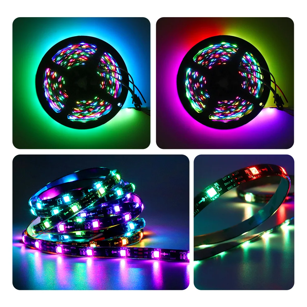 WS2811 Bluetooth Dream RGB IC Светодиодная лента 12 В постоянного тока светодиодные лампы