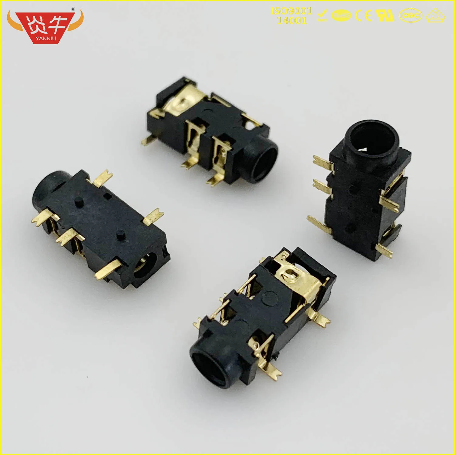 

PJ327A 3.5mm FEMALE SMD SMT AUDIO SOCKET HEADPHONE CONNECTOR HEADPHONE SOCKET TWO CHANNEL CONNECTOR 5PIN DIP PJ-327A