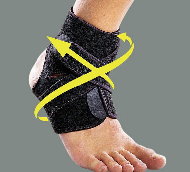 1PCS Ankle Support Brace Foot Guard Injury Wrap Elastic Splint Strap Protector Breathable soft material