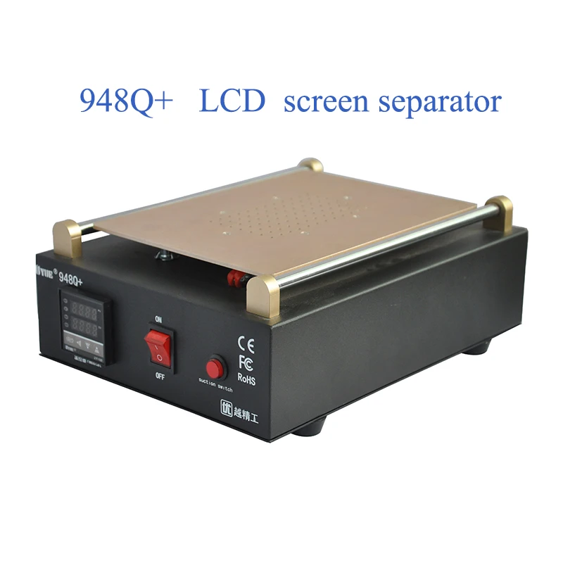  2Pcs 948Q+ Max 11 inches Built-in Vacuum Pump Mobile phone LCD Screen Separator Machine Glass Touch