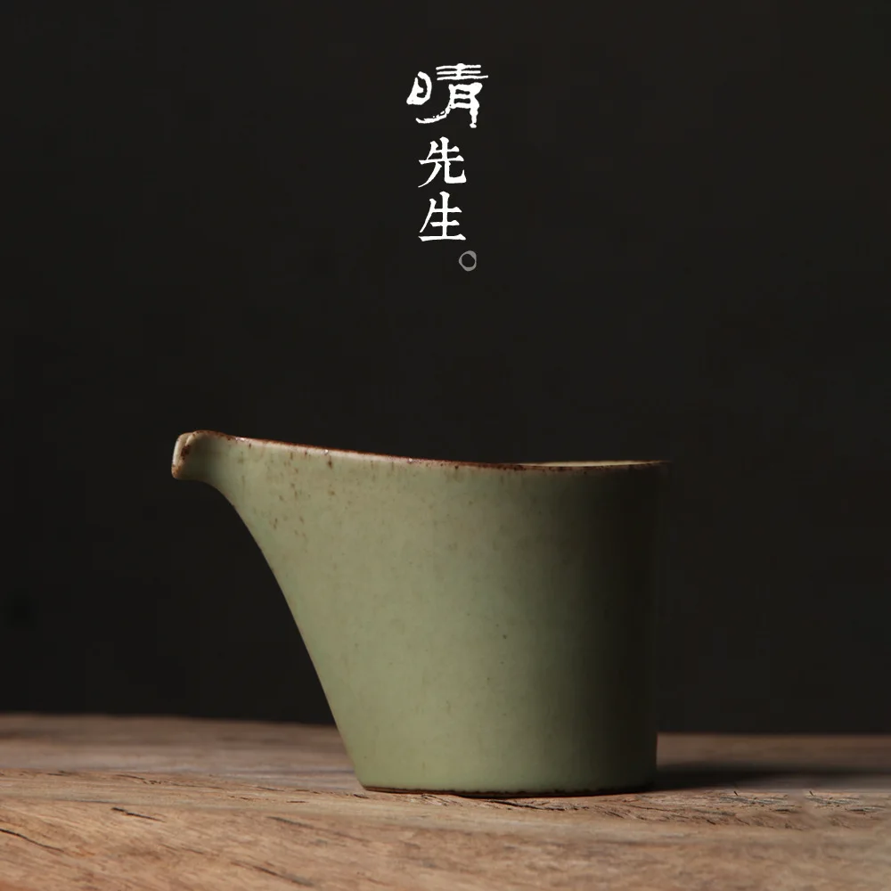 

Clear Sir If Green Glaze Coarse Tao Gong Road Cup Open Uniform Cup Tea Manual Kung Fu Tea Have