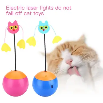 

Electric Tumbler For Cat Pet Entertainment Feeding Laser Rotate Toy For Battery