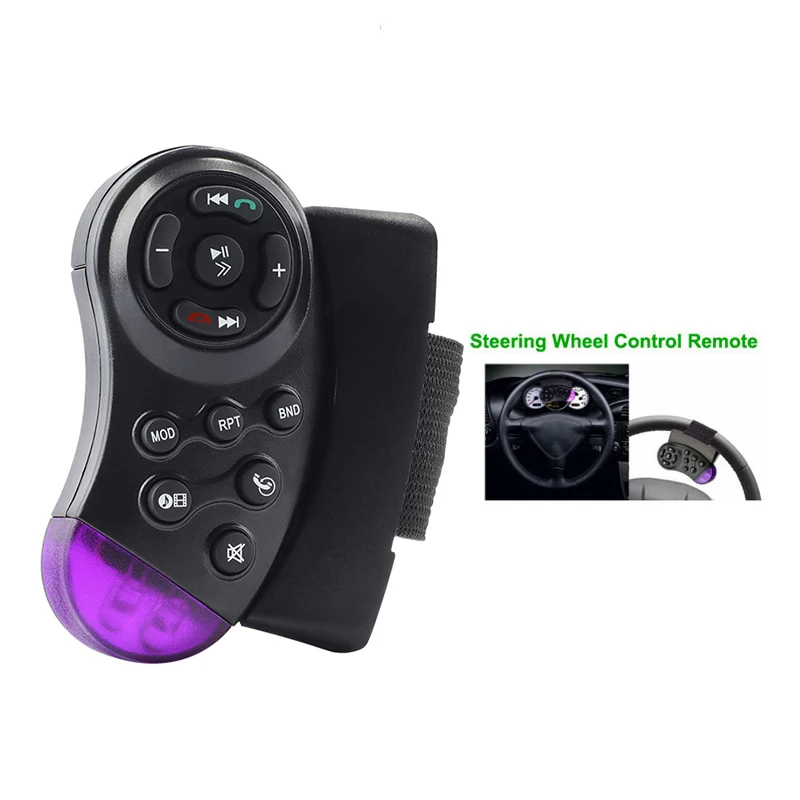 

11-Key Portable Carro Controle Remoto Universal Car MP5 Multimedia Player CD DVD VCD Steering Wheel Wireless Remote Control
