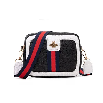 

double11 Women Shoulder Bag Coin Purse Bee Handbag Messenger Phone Match-Color Square Bag Fashion Lady Small Bags Wholesale