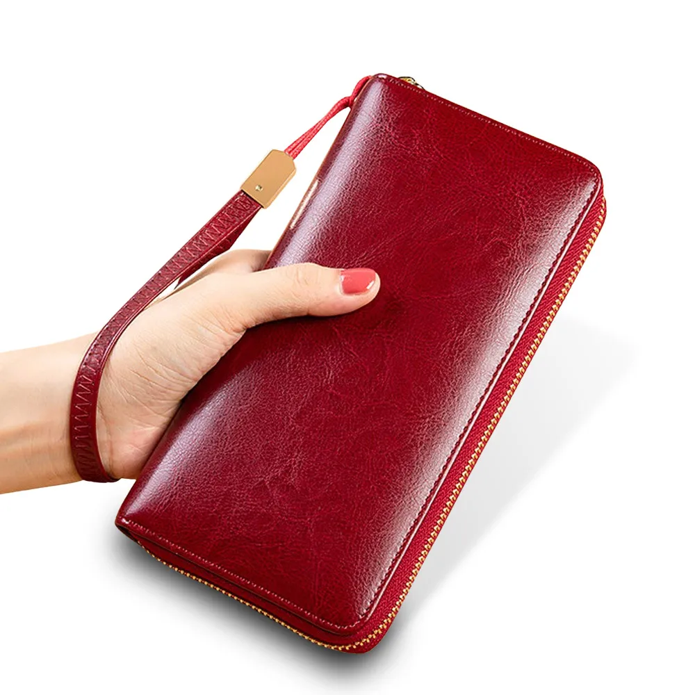 

Женские кошельки из натуральной кожи, женский клатч на молнии, кошелек для мелочи, кредитница с сертификатом, дамский браслет Сумочка