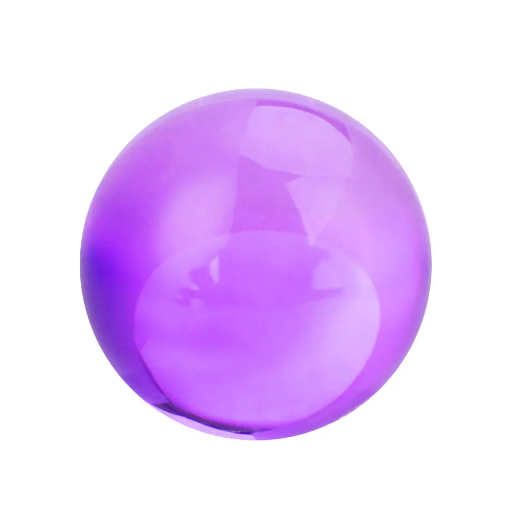 Purple Хрустальный шар фэн шуй стеклянный шар подарки ремесла дома 40 мм глобусная Сфера украшать модные фигурки миниатюрные Свадебные украшения - Цвет: Purple