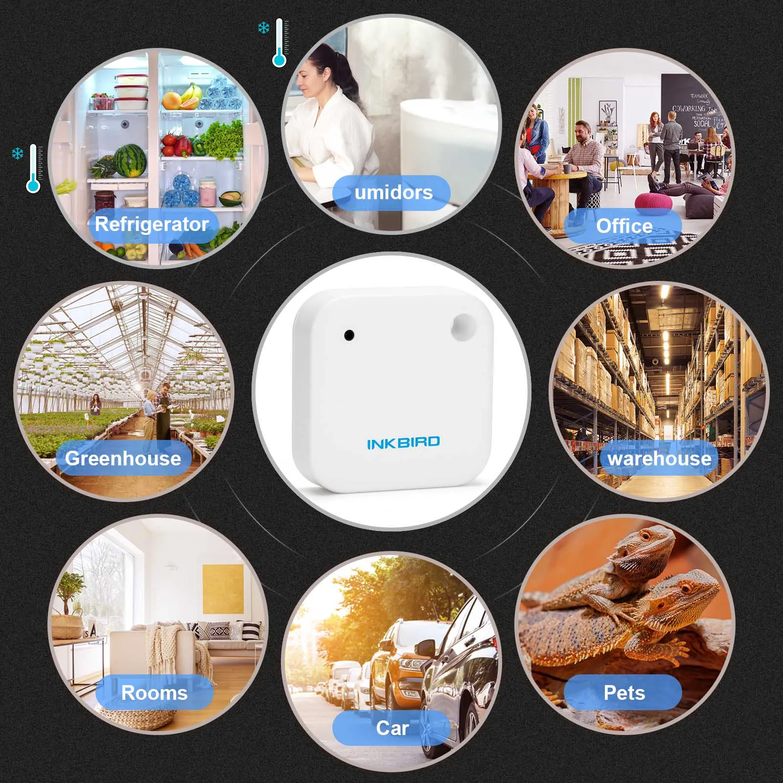 3 Types IBS-TH2 Smart Bluetooth Thermometer&Hygrometer Temperature Humidity Sensor Home Weather Station Data Expt digital thermometer thermo hygrometer monitor