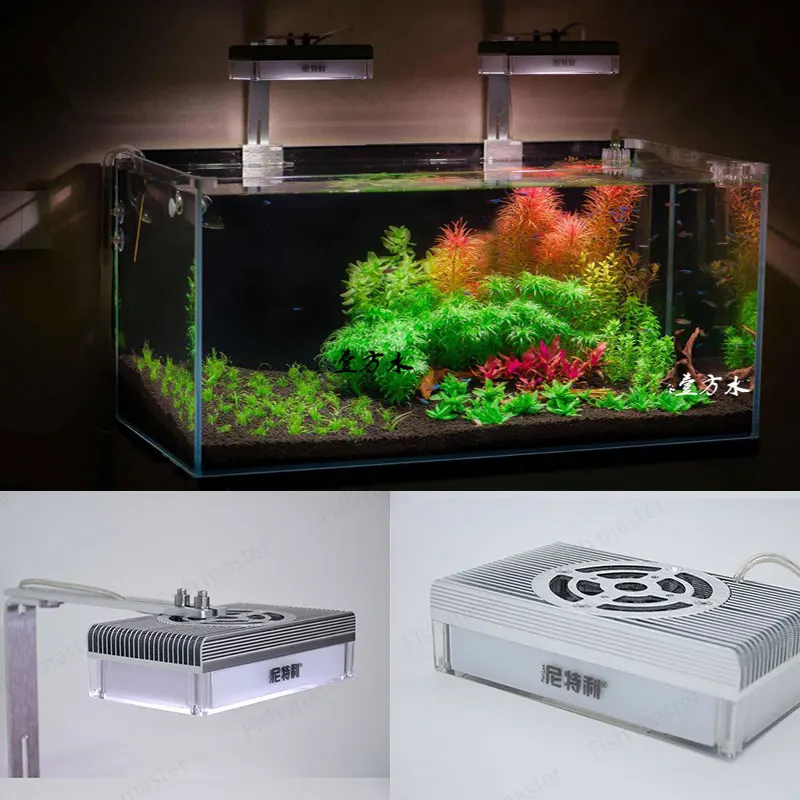 NetleaAquariumlampledprimarycolorsat3fullspectrummagiclampgrasscylinderlampmetal