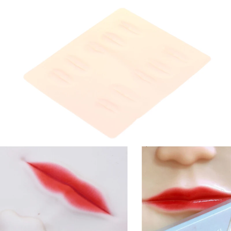 Permanent Makeup Tattoo Training Practice Fake Skin Lips For Microblading Tattoo Machine Beginner Tattoo Accessories